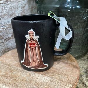 Rae Dunn Disney Villains Evil Witch BLACK MAGIC matte black mug - Brand new!